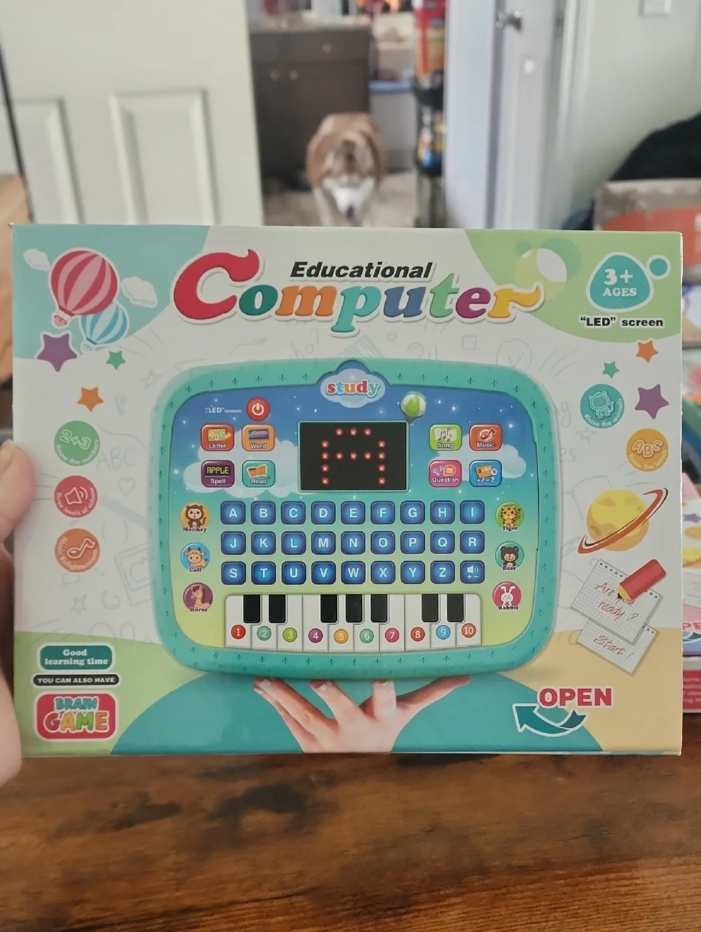 Local Kids Multifunctional Educational Learning Computer With Letters,numbers,